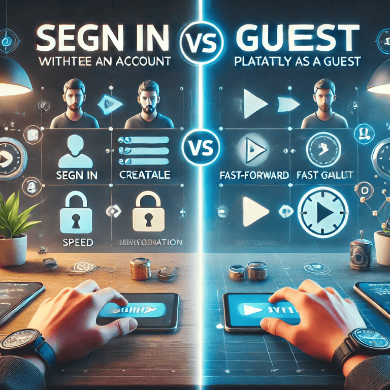 Gaming sites with and without accounts: advantages and disadvantages